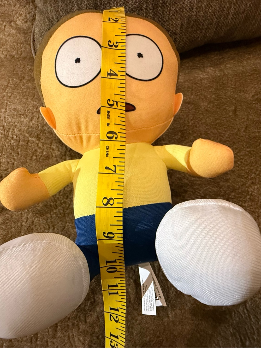 Rick and Morty (Morty Smith) Plush 10” Cartoon Network 2022 Factory/Adult Swim - Picture 10 of 12